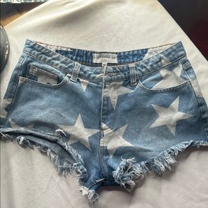 Starry Blue Denim Shorts